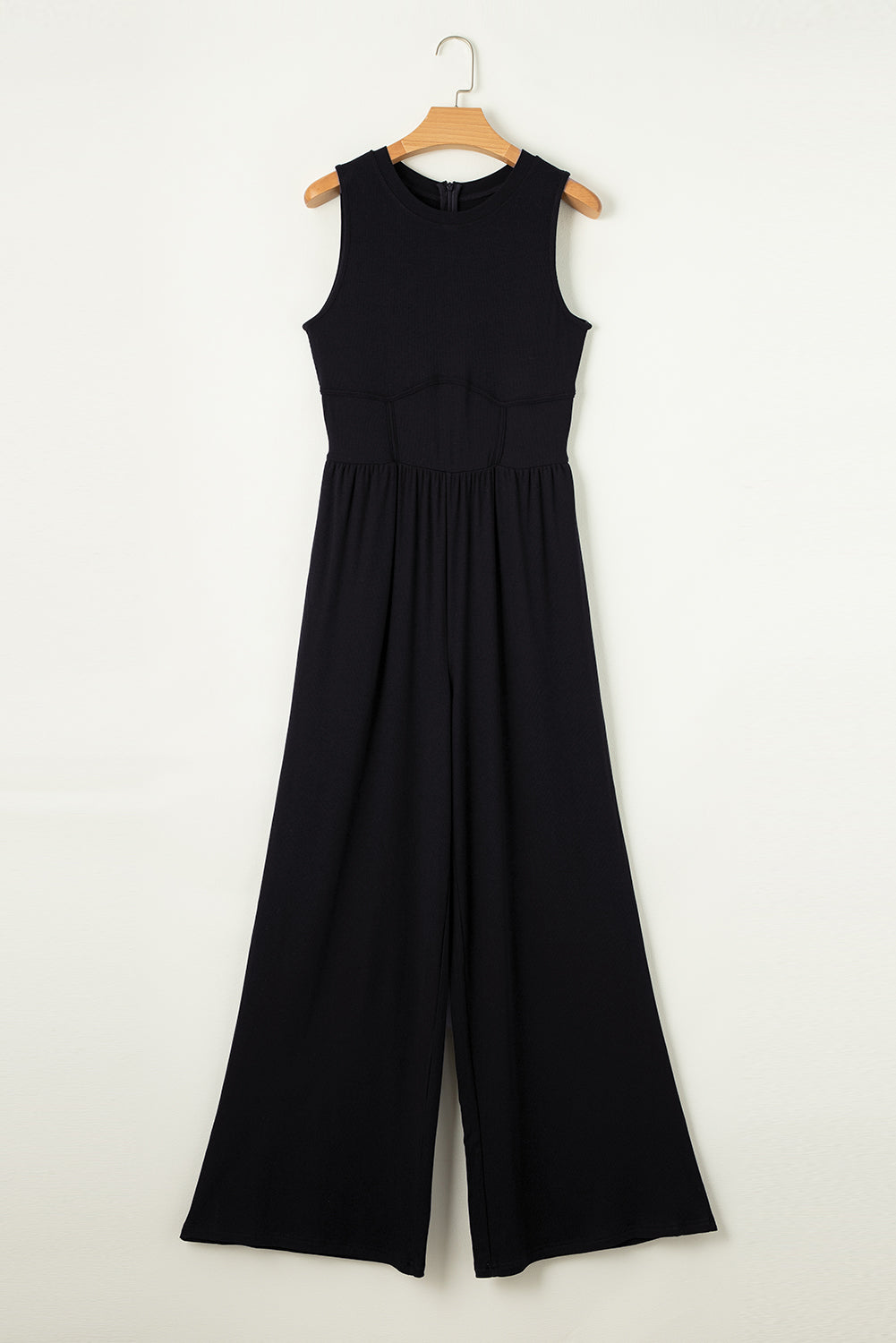 Round Neck Sleeveless Jumpsuit