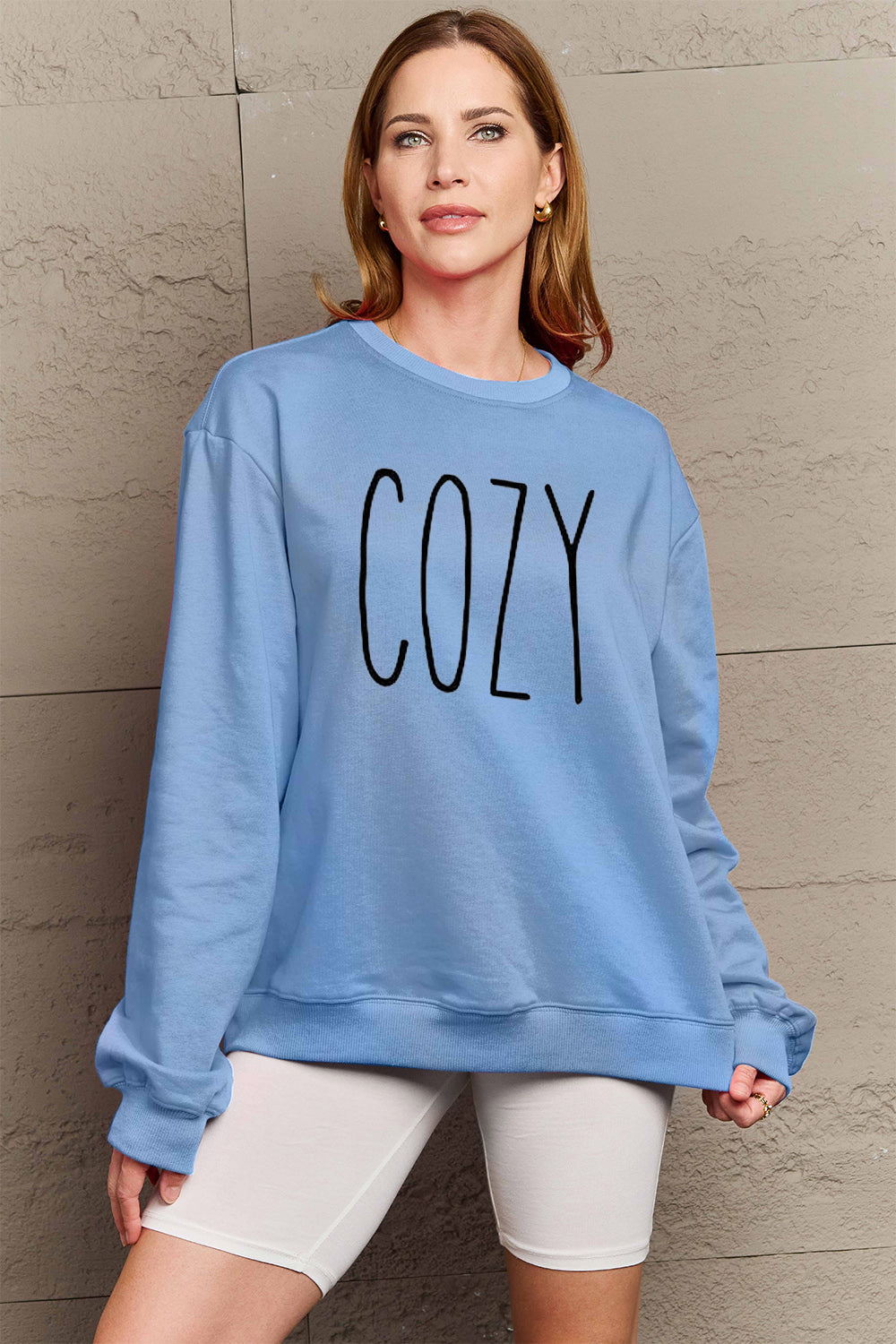 Simply Love Full Size COZY Graphic Sweatshirt