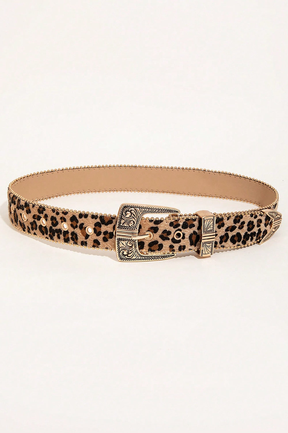 Leopard PU Leather Belt