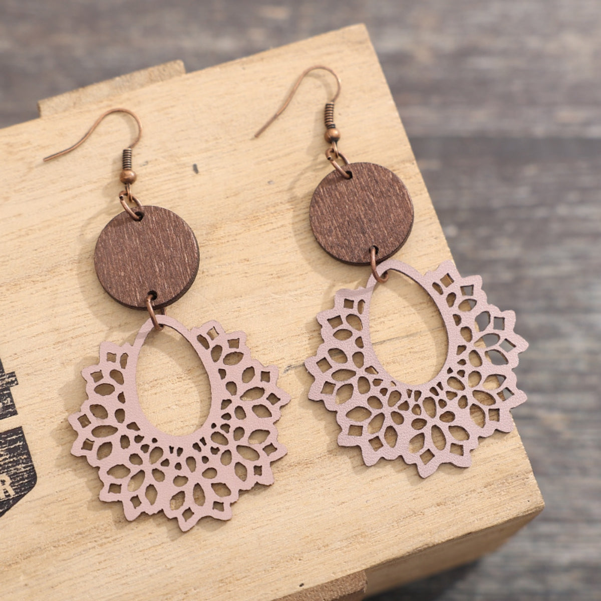 Geometric Cutout Dangle Earrings